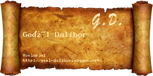 Geél Dalibor névjegykártya